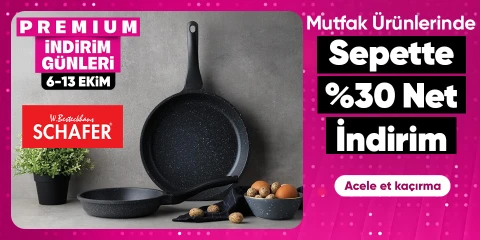 Schafer ürünlerinde Sepette %30 net indirim