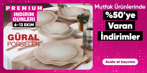 Güral Porselen ürünlerinde Özel fiyatlar
