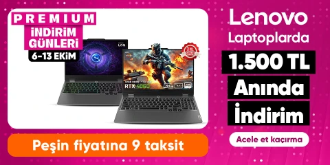 Lenovo Laptoplarda 1500 TL Kupon Fırsatı