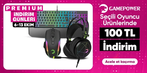 Seçili Gamepower Ürünlerde Kupon Fırsatı
