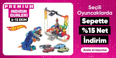 Seçili Hot Wheels Markalı Oyuncaklarda Sepette Net %15 İndirim