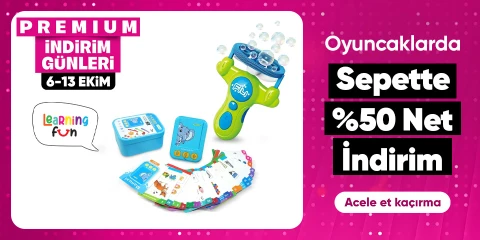 Learning Fun Oyuncaklarda Sepette Net %50 İndirim