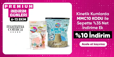 MMC10 Kodu ile MammaComica Dough Kinetik Kumlarda Sepette Net %35 İndirime Ek %10 İndirim