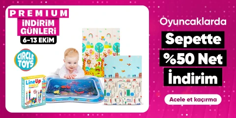 Circle Toys ve iyitoys Oyuncaklarda Sepette Net %50 İndirim