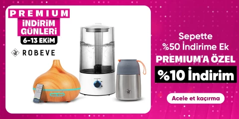 Robeve Anne Bebek Ürünlerinde  Sepette %50 İndirime Ek Premiuma Özel %10 İndirim