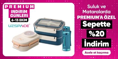 Uzspace Suluk ve Mataralarda Premium'a Özel Sepette %20 İndirim!