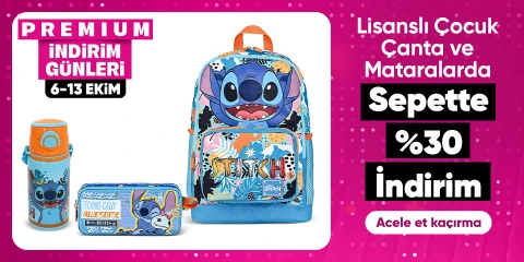 Lisanslı Çocuk Çanta Ve Mataralarında  Sepette %30 İndirim