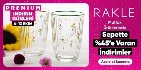 Rakle Sepette %45'e varan indirim