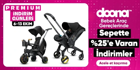 Doona Bebek Araç Gereçlerinde Sepette %25'e Varan İndirim