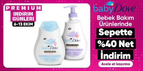 Dove Baby Bebek Bakım Ürünlerinde Sepette Net %40 İndirim