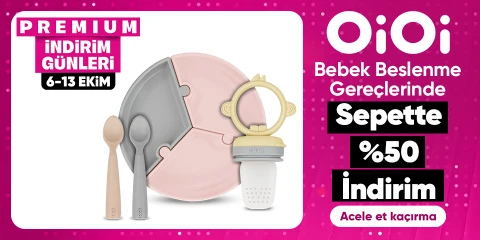 OiOi Bebek Beslenme Gereçlerinde Sepette %50 İndirim