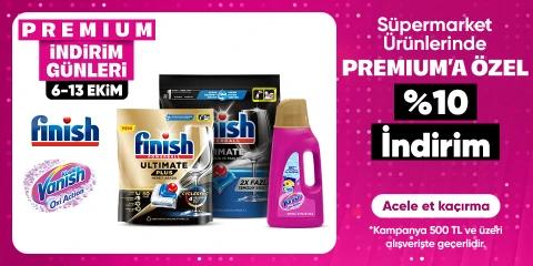 Süpermarket Ürünlerinde Premium'a Özel %10 İndirim