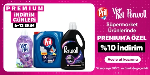 Süpermarket Ürünlerinde Premium'a Özel %10 İndirim