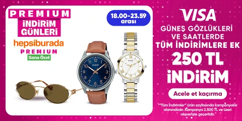 Güneş gözlükleri ve saatlerde 2.500 TL'ye 250 TL indirim