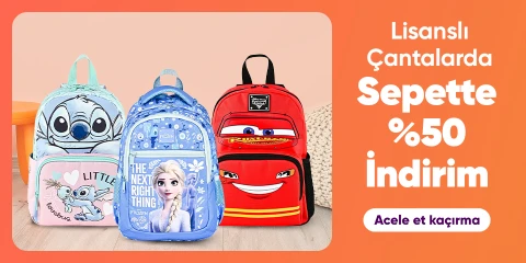 Lisanslı Çantalarda sepette %50 İndirim