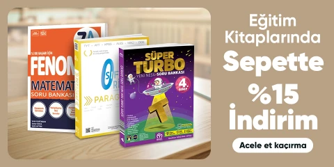 Eğitim Kitaplarında  Sepette %15 İndirim