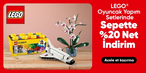 LEGO® Oyuncak Yapım Setlerinde Sepette Net %20 İndirim