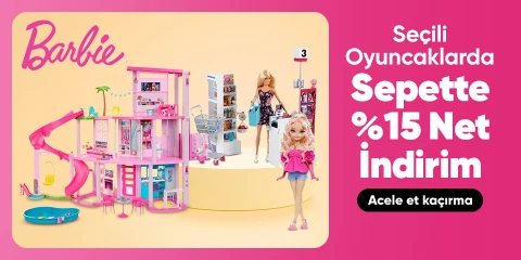 Seçili Barbie Markalı Oyuncaklarda Sepette Net %15 İndirim