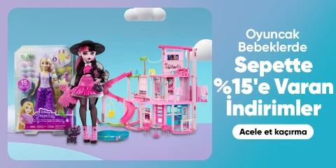  Oyuncak Bebeklerde Sepette Net %15'e Varan İndirim