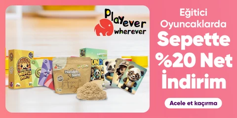  Playever Markalı Eğitici Oyuncaklarda Sepette Net %15 İndirim
