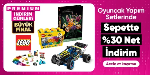 LEGO® Oyuncak Yapım Setlerinde Sepette Net %30 İndirim