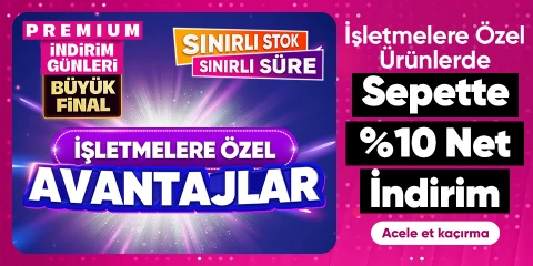 İşletmelere Özel Ürünlerde Sepette Net %10 İndirim