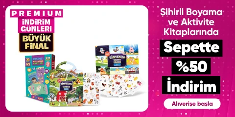 Sihirli Boyama ve Aktivite Kitaplarında Sepette %50 İndirim