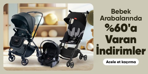 Bebek Arabalarında %60'a Varan İndirimler !
