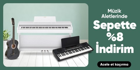 Müzik Aletlerinde  Sepette %8 İndirim