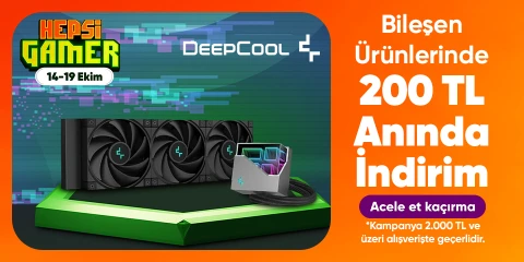 Deepcool Bileşen Ürünlerinde 2000 TL üzerine 200 TL kupon fırsatı