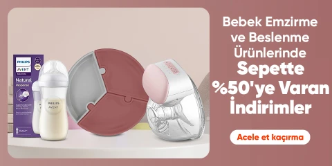 Bebek Emzirme ve Beslenme Ürünlerinde Sepette Net %50'ye Varan İndirim