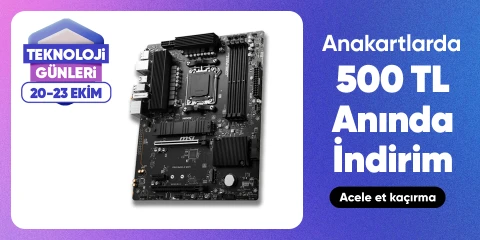 Anakartlarda 500 TL Kupon Fırsatı