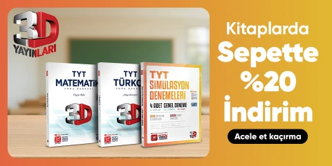 3D Yayınlarında Sepette %20 İndirim!