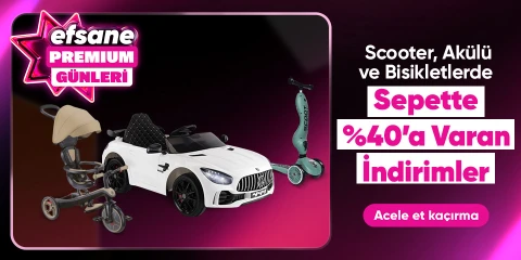 Scooter, Akülü ve Bisikletlerde Sepette %40'a Varan İndirim