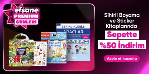 Sihirli Boyama ve Sticker Kitapları Sepette %50 İndirim