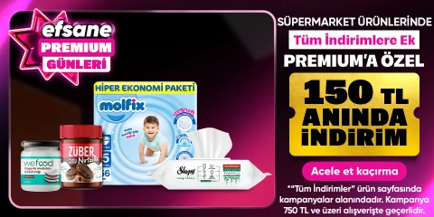 Süpermarket ürünlerinde tüm indirimlere ek Premium'a özel 150 TL ANINDA İNDİRİM (KUPON)