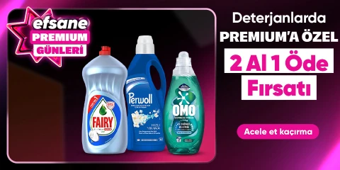 Premiuma Özel Deterjan Ürünlerinde 2 Al 1 Öde