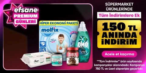 Süpermarket ürünlerinde tüm indirimlere ek 150 TL ANINDA İNDİRİM (KUPON)