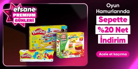 Oyun Hamurlarında Sepette Net %20 İndirim