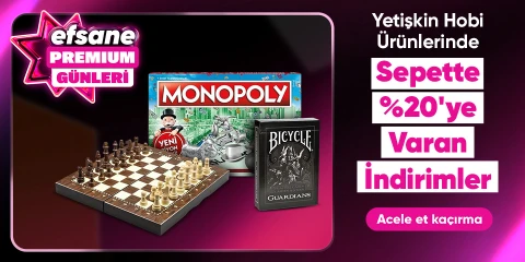 Yetişkin Hobi Ürünlerinde Sepette %20'ye Varan İndirim