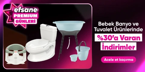Bebek Banyo ve Tuvalet Ürünlerinde %30'a Varan İndirimler