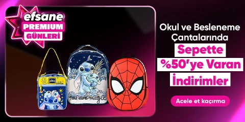 Okul ve Besleneme Çantalarında Sepette %50'ye Varan İndirim