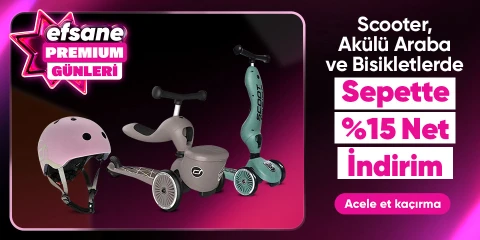 Scooter, Akülü ve Bisikletlerde Sepette %40'a Varan İndirim