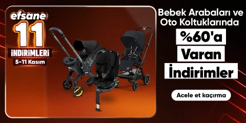 Bebek Arabaları ve Oto Koltuklarında %60'a Varan İndirimler