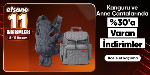 Kanguru ve Anne Çantalarında %30'a Varan İndirimler