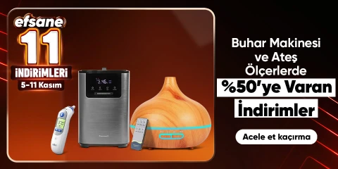 Buhar Makinesi Ve Ateş Ölçerlerde %50'ye varan İndirimler