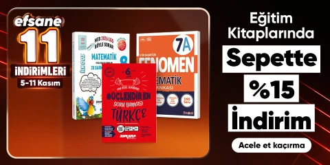 Eğitim Kitaplarında  Sepette %15 İndirim
