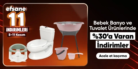 Bebek Banyo ve Tuvalet Ürünlerinde %30'a Varan İndirimler