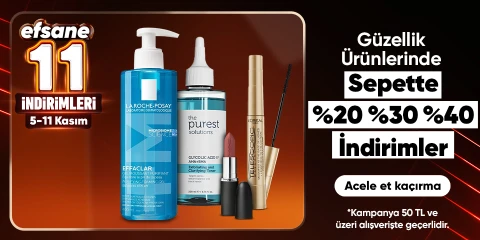 Güzellik Ürünlerinde  Sepette %20 %30 %40 İndirimler