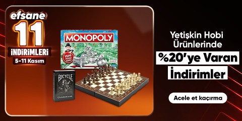 Yetişkin Hobi Ürünlerinde Sepette %20'e Varan İndirim